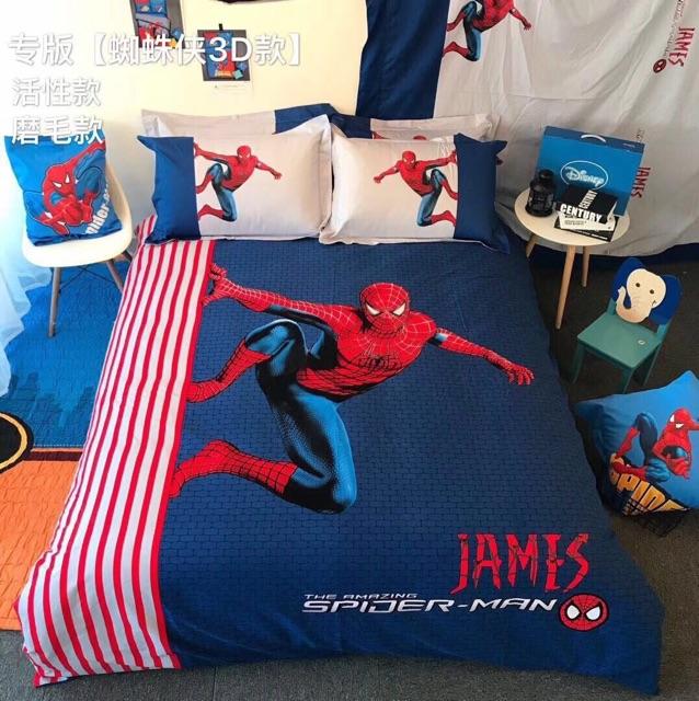 Bộ chăn ga gối cotton lụa Disney