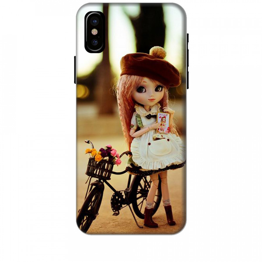 Ốp lưng dành cho điện thoại IPHONE X Baby anh Bicycle Mẫu 1