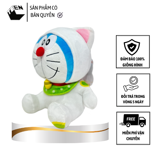 Gấu bông Doraemon Phiên bản Đặc Biệt Quý Mão 2023, Quà tết cho bé, Gấu bông nhỏ, Thú bông Doraemon cao 22cm - Sản Phẩm Có Bản Quyền, Phân Phối Bởi Teenbox
