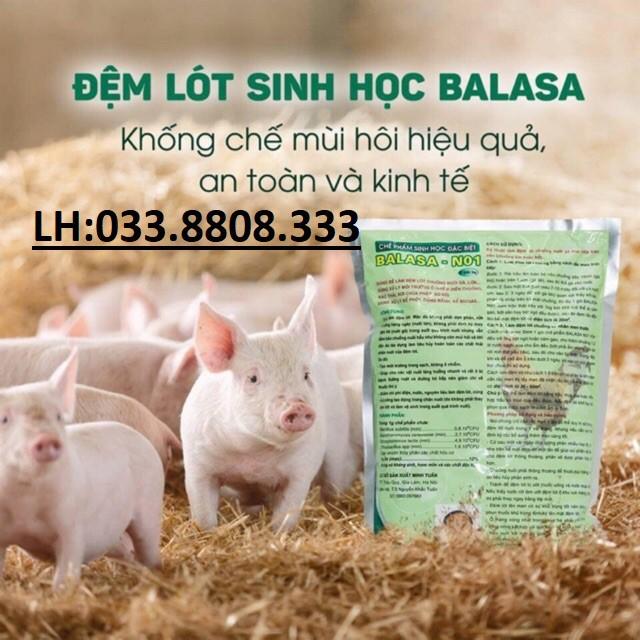 1kg CHẾ PHẨM SINH HỌC BALASA NO1 - Được dùng làm đệm lót trong chăn nuôi cho các loại vật nuôi- Sử dụng sả