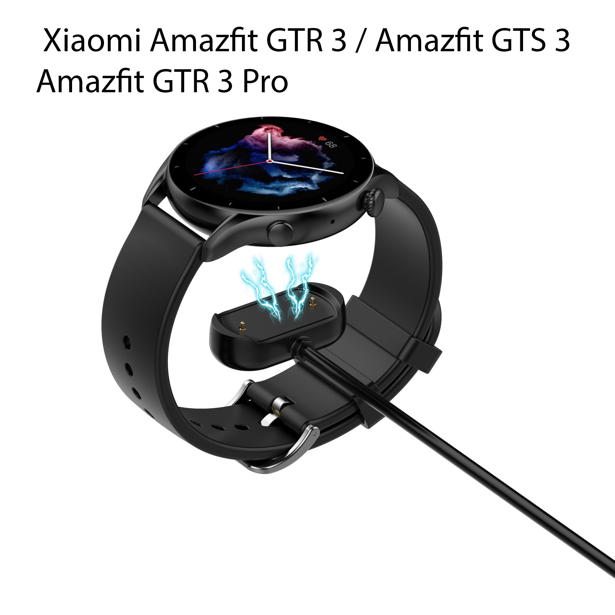 Dây Sạc Thay Thế Dành Cho Đồng Hồ Thông Minh Xiaomi Amazfit GTR4 / GTS 4 / GTR 3 / GTS 3 / GTR 4 Pro / GTR 3 Pro 1 Mét