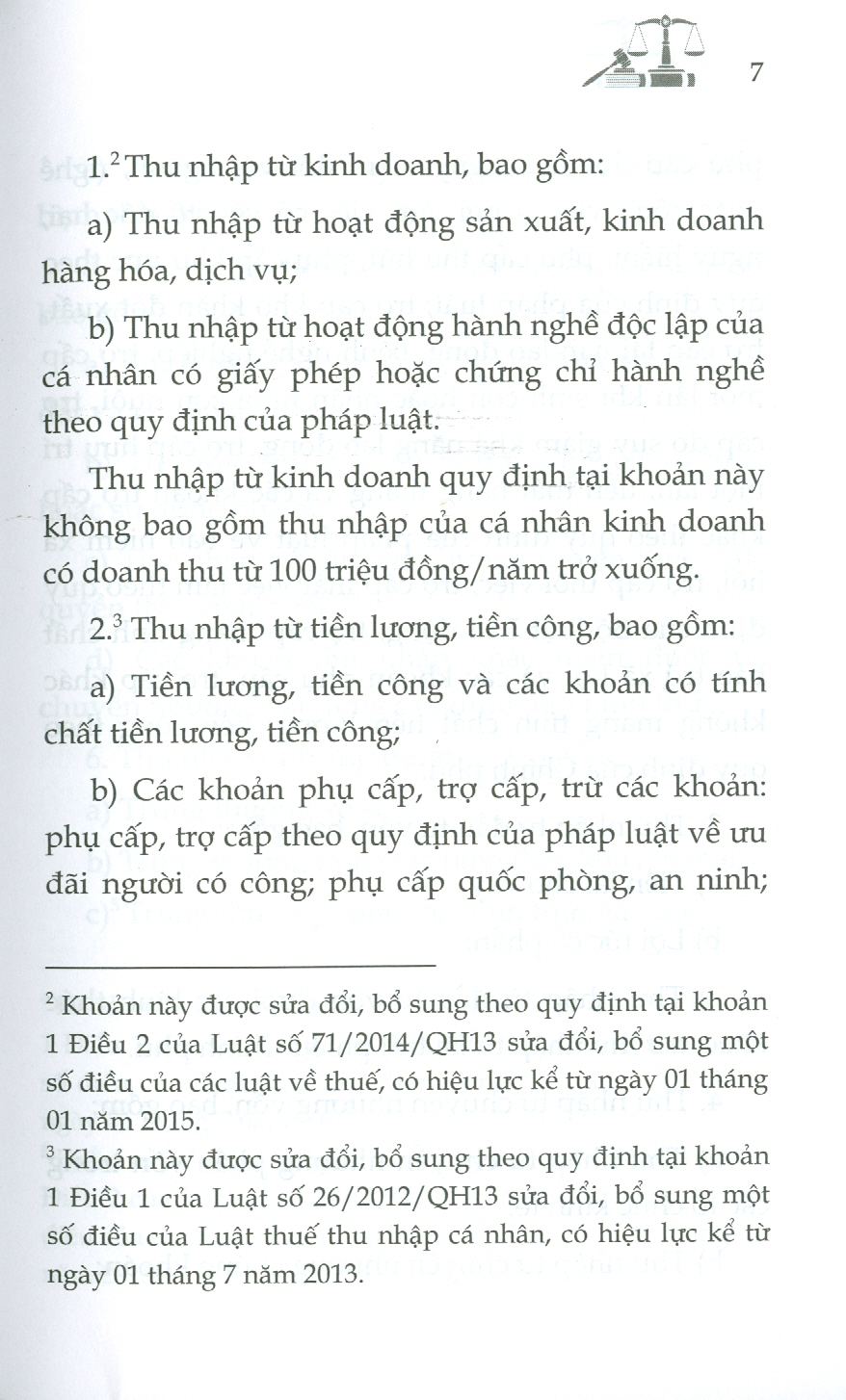 Luật Về THUẾ  (Luật Thuế Thu Nhập Cá Nhân; Luật Thuế Thu Nhập Doanh Nghiệp; Luật Thuế Giá Trị Gia Tăng; Luật Thuế Tiêu Thu Đặc Biệt; Luật Thuế Xuất Khẩu, Thuế Nhập Khẩu)