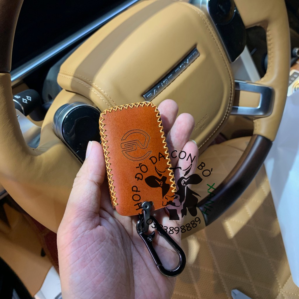 Bao da dành cho chìa khóa Range Rover, Land Rover Handmade da thật 003