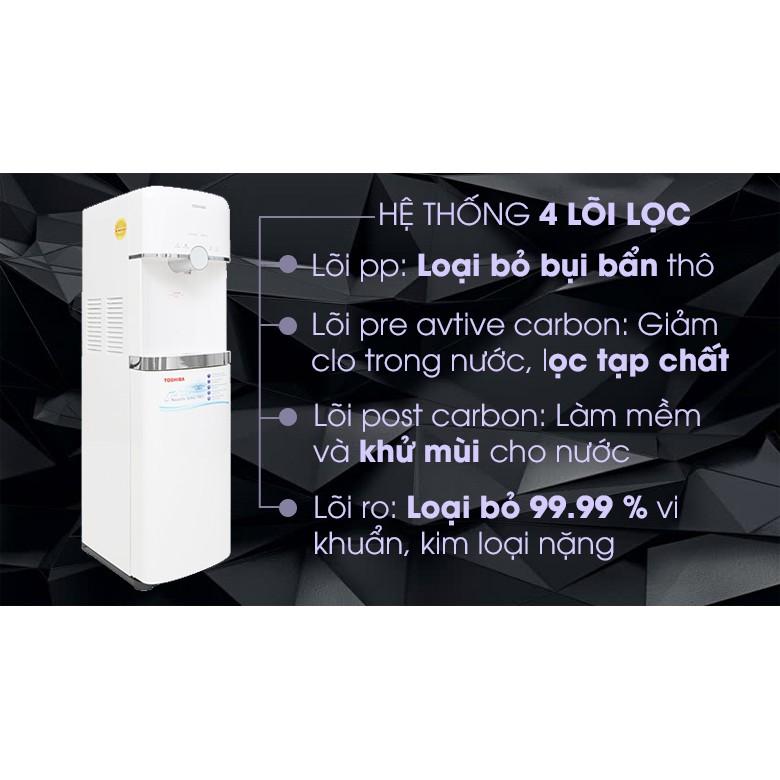 Máy lọc nước RO Toshiba TWP-W1643SV(W) 4 lõi - Hàng Chính Hãng - Chỉ Giao tại TPHCM