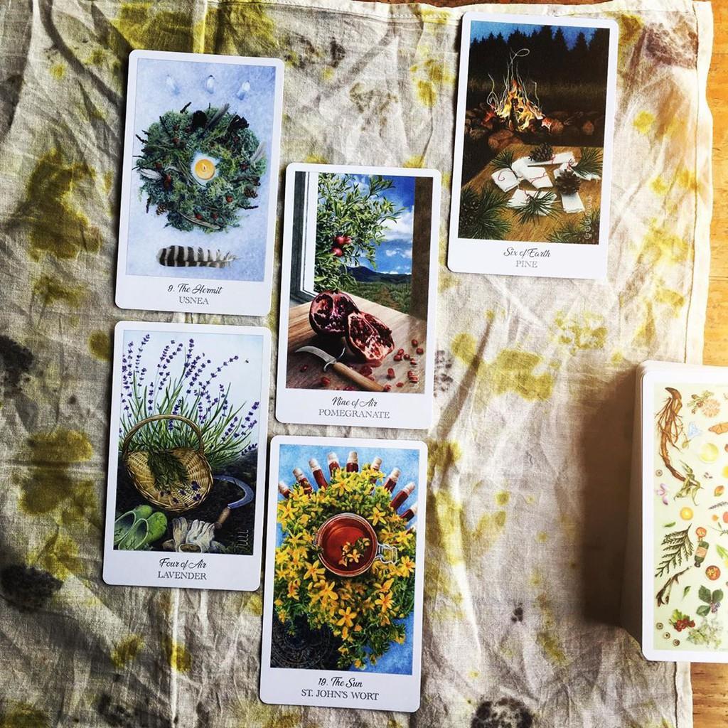 Bài Tarot The Herbcrafter's Tarot Tặng Hướng Dẫn Tiếng Anh Và Đá Thanh Tẩy