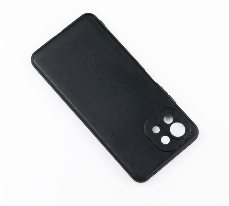 Ốp lưng silicon dẻo màu đen bảo vệ camera cho Xiaomi Mi 11 Lite - Hàng Nhập Khẩu