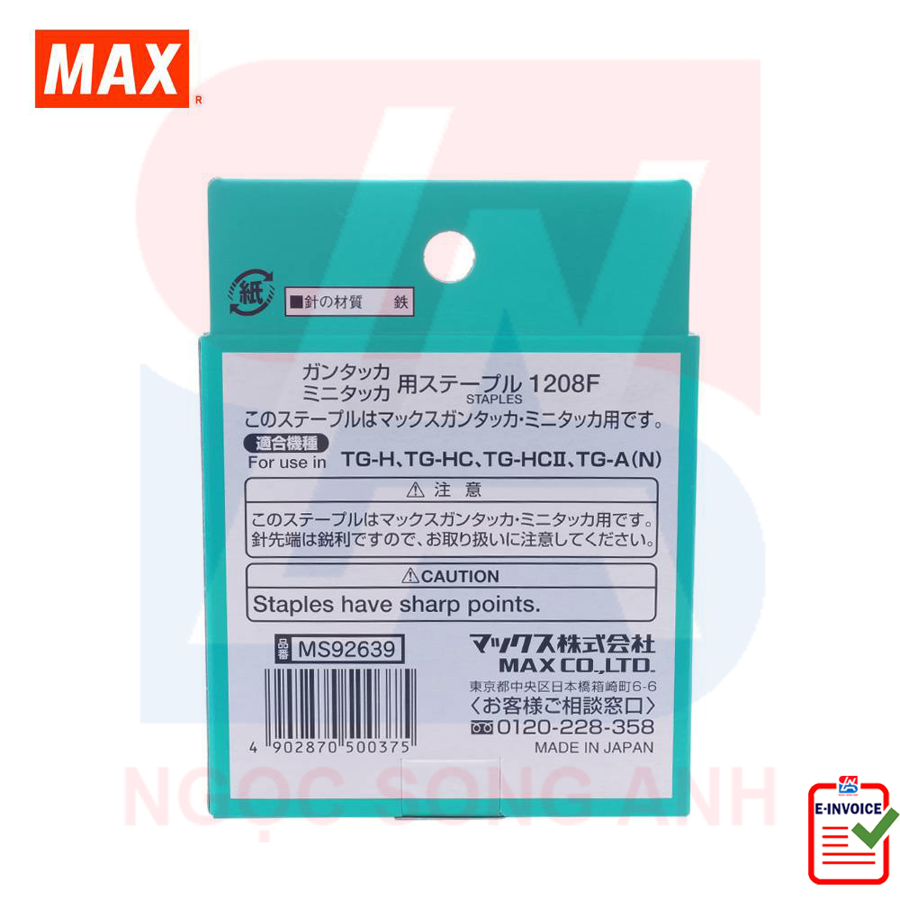 Ghim bấm gỗ Max 1208F