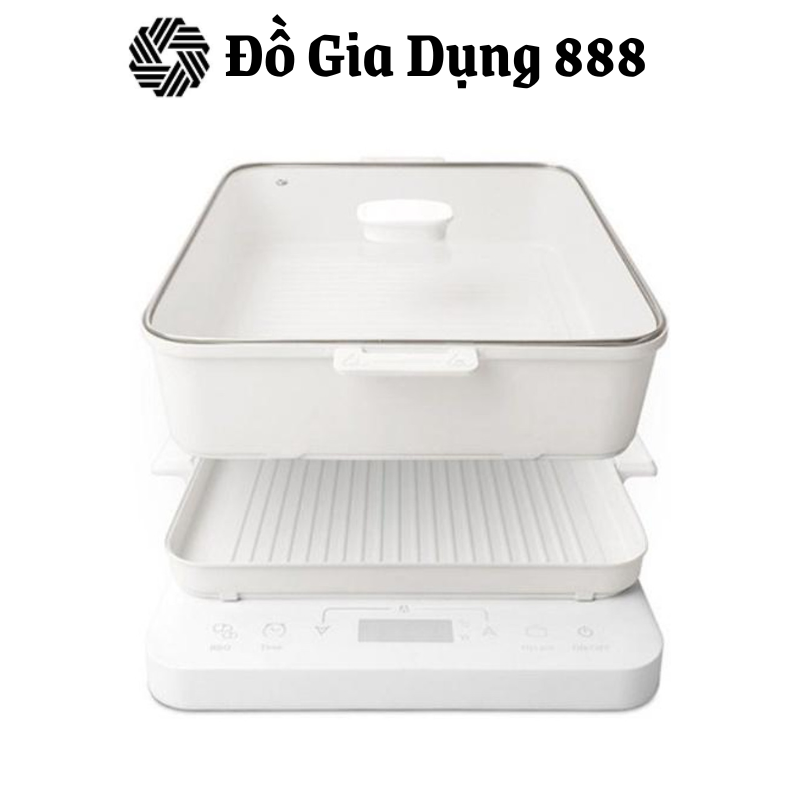 Set Bếp Từ Lẩu Nướng ART KOREA, Điều Khiển Cảm Ứng, Màn Hình Led, Nhập Hàn, BH 12 Tháng