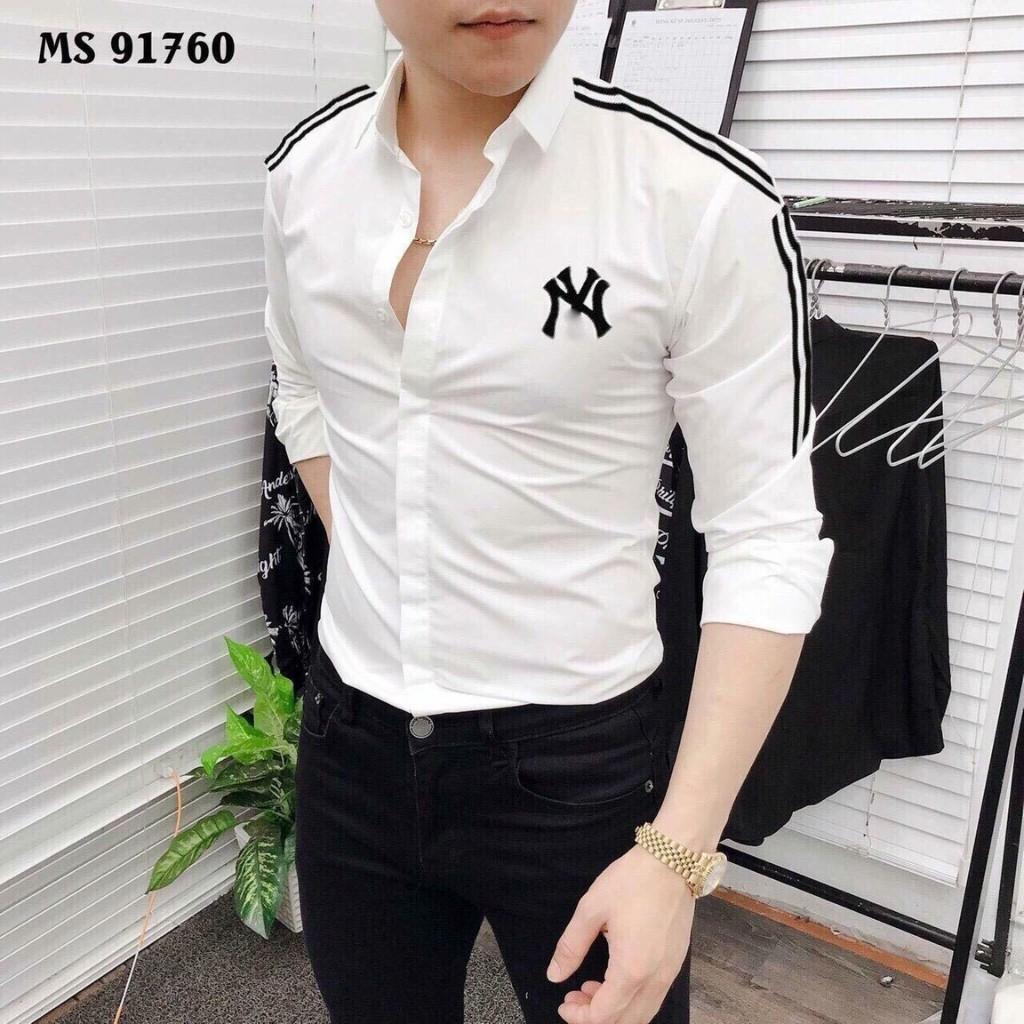 Hình ảnh Áo Sơ Mi Nam Dài Tay Viền Vai NY77 Thời Trang Cao Cấp PONIVA Chất Kate Mềm Chuẩn Phong Cách