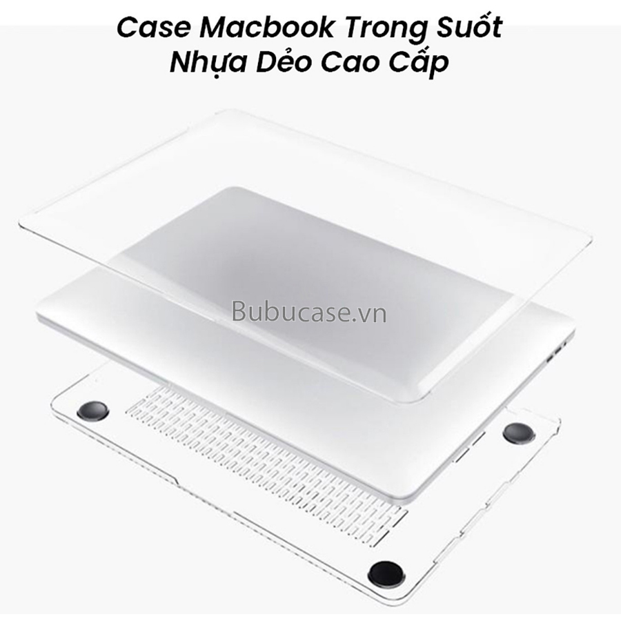 Ốp Cho Macbook - Case Macbook Trong Suốt Nhựa Dẻo Cao Cấp - Full Dòng