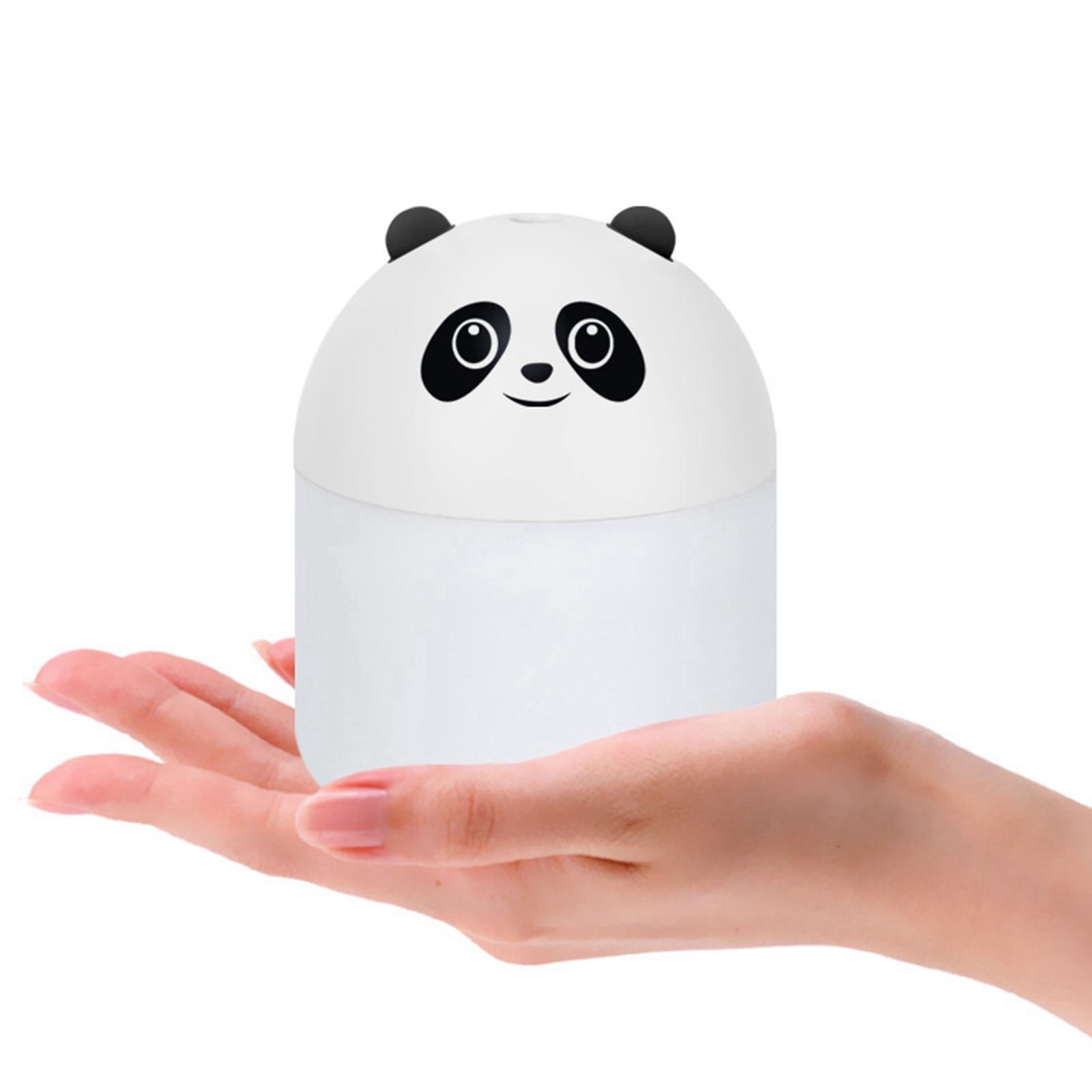 Small Air Humidifier Mist Diffuser 250ml with Night Light for Baby Bedroom white