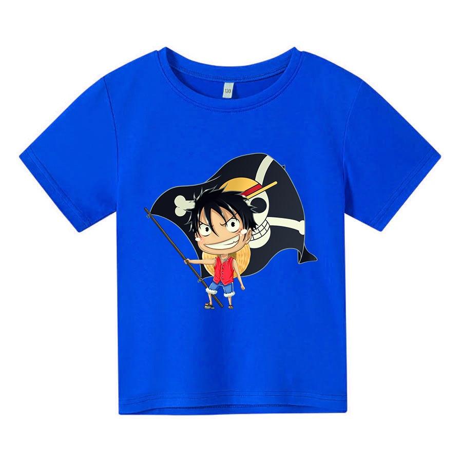 Áo thun cho bé, Áo thun trẻ em LUFFY, 4 màu, có size người lớn, Anam Store