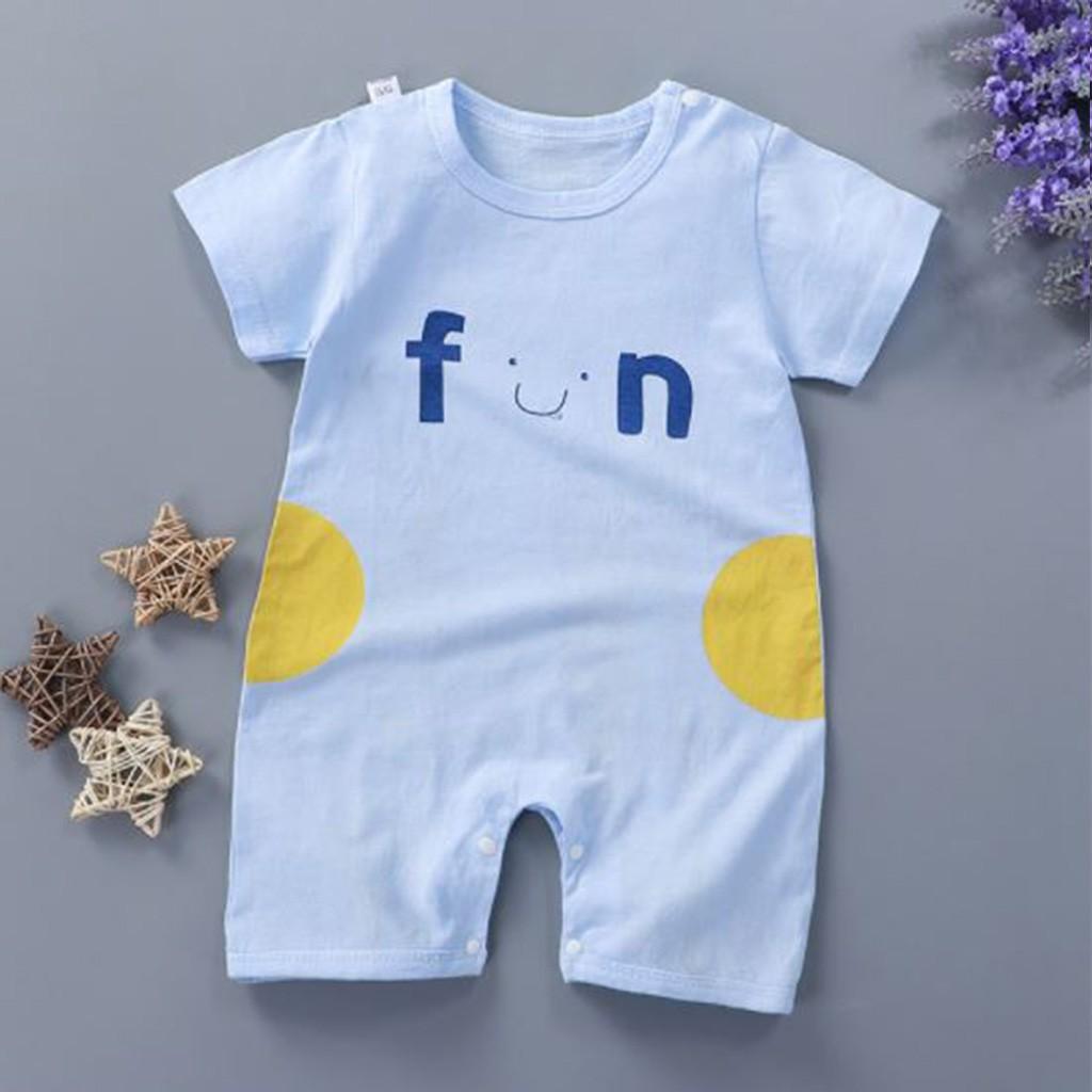 Body đùi cho bé trai gái sơ sinh Mẫu Mới bodysuit cho bé cộc tay mát mịn họa tiết đáng yêu từ 3-12kg - BDC20