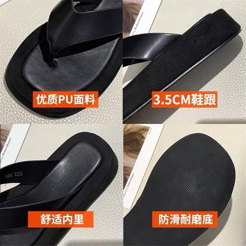 Dép tông xốp 3,5cm quai da mềm bản to BIG SIZE 35-42