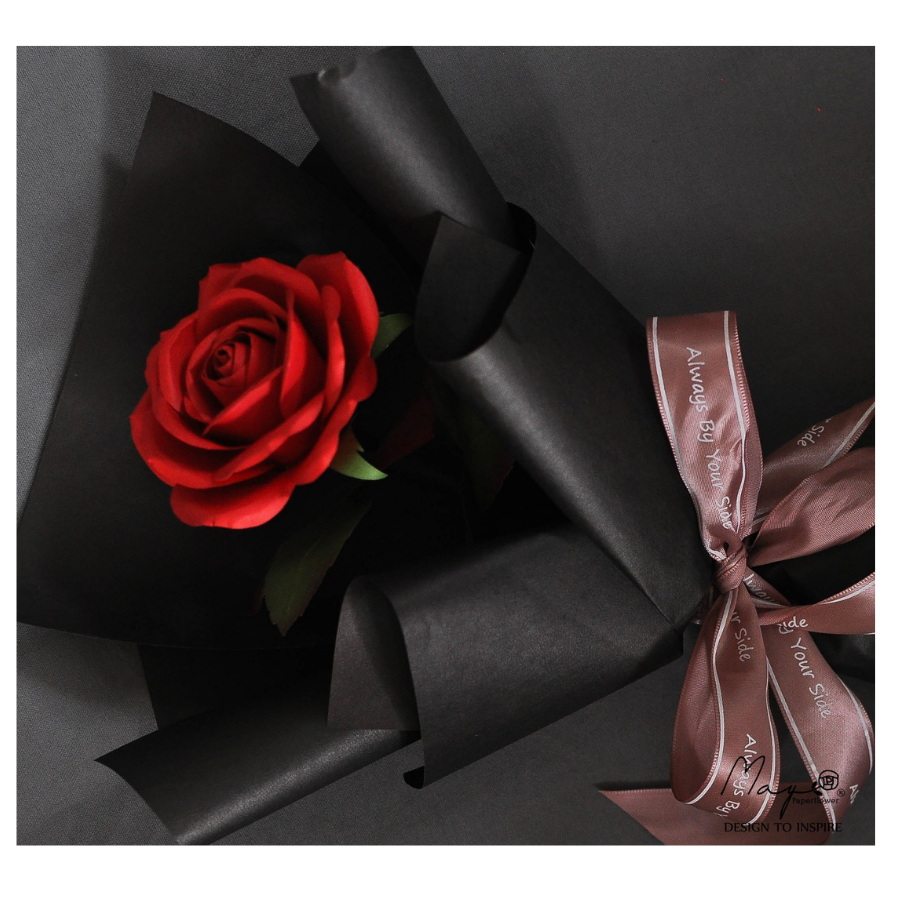 Hoa giấy handmade cao cấp - Red Rose Maypaperflower - hoa giấy nghệ thuật