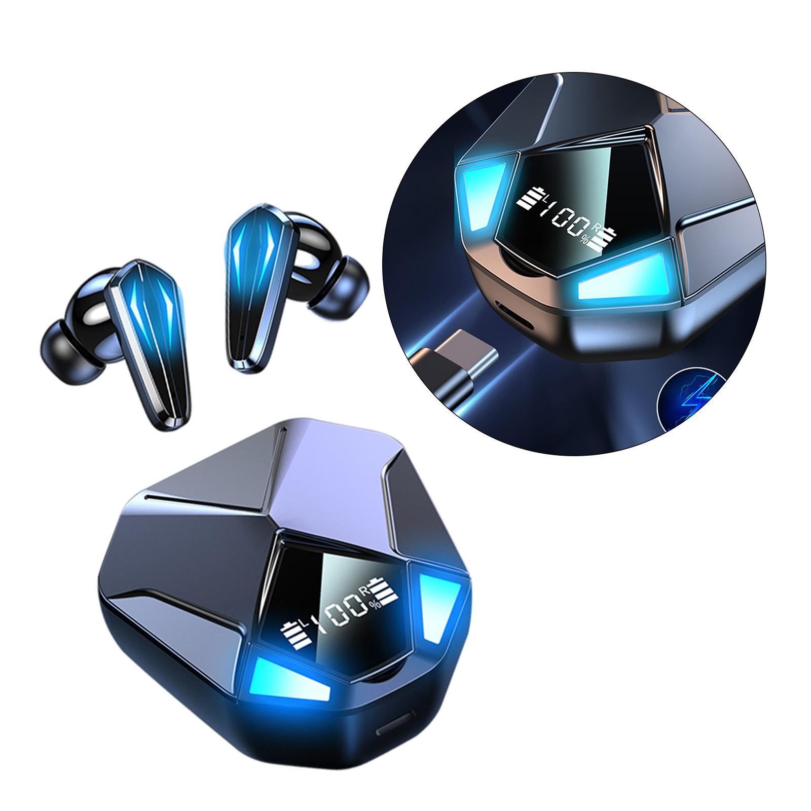 Bluetooth 5.1 Stereo Gaming Cool Light Touch Control w/Mic Fitness
