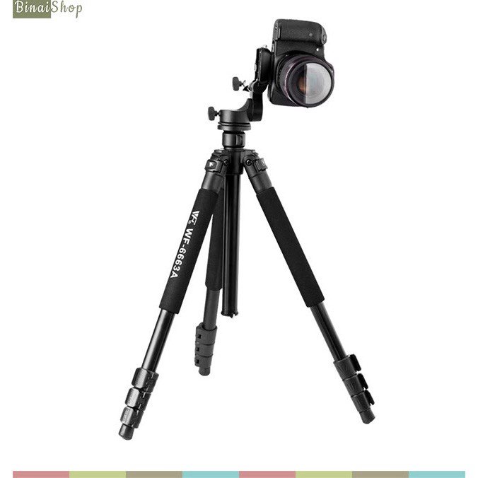 Weifeng WF-6663A - Chân Máy Ảnh Tripod- Hàng chính hãng