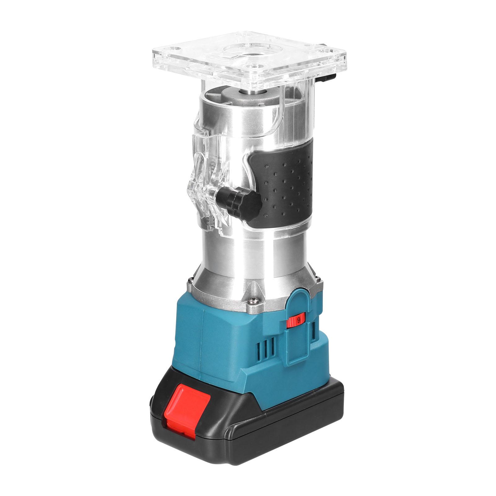 21V Tông Đơ Điện Không Dây 6 Bánh Răng Tốc Độ Có Thể Điều Chỉnh Xay Gỗ Cắt Tỉa Khắc Khe Gỗ Router Dụng Cụ Điện