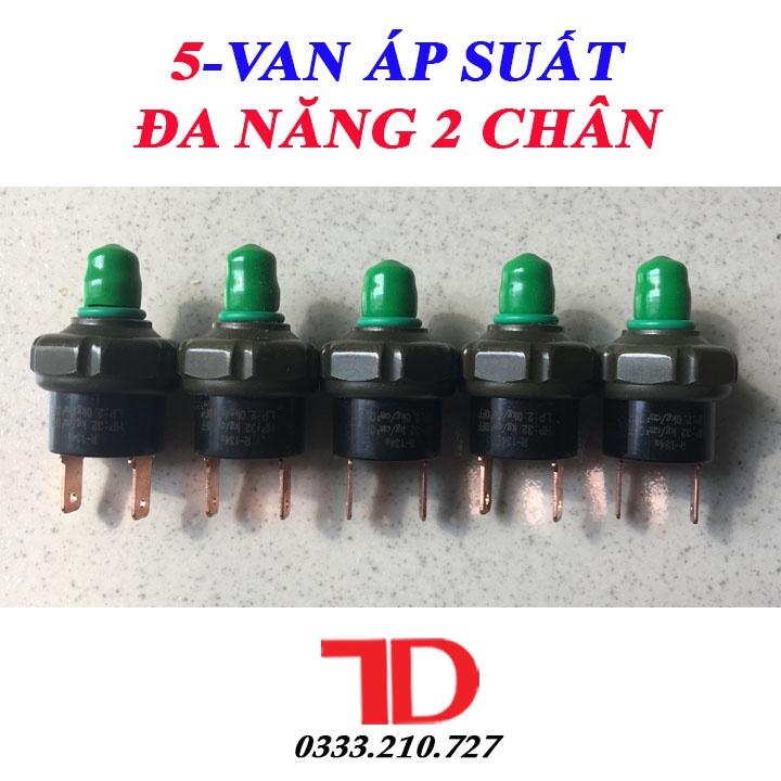 Combo 5 Van áp xuất 2 chân dùng cho hệ thống điều hòa ô tô, hệ thống lọc môi chất lạnh, van an toàn giúp bảo vệ hệ thống