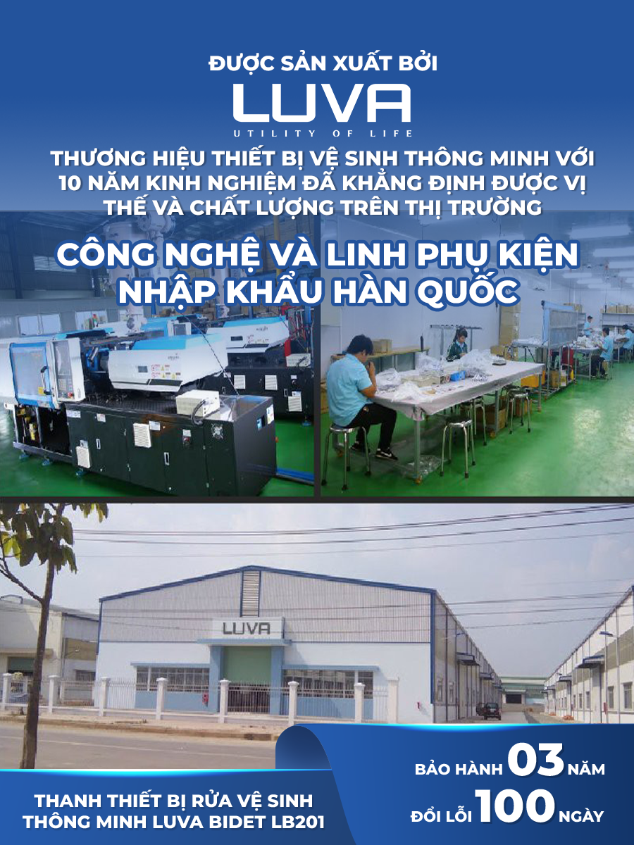 Thiết bị rửa vệ sinh thông minh LUVA - LB201