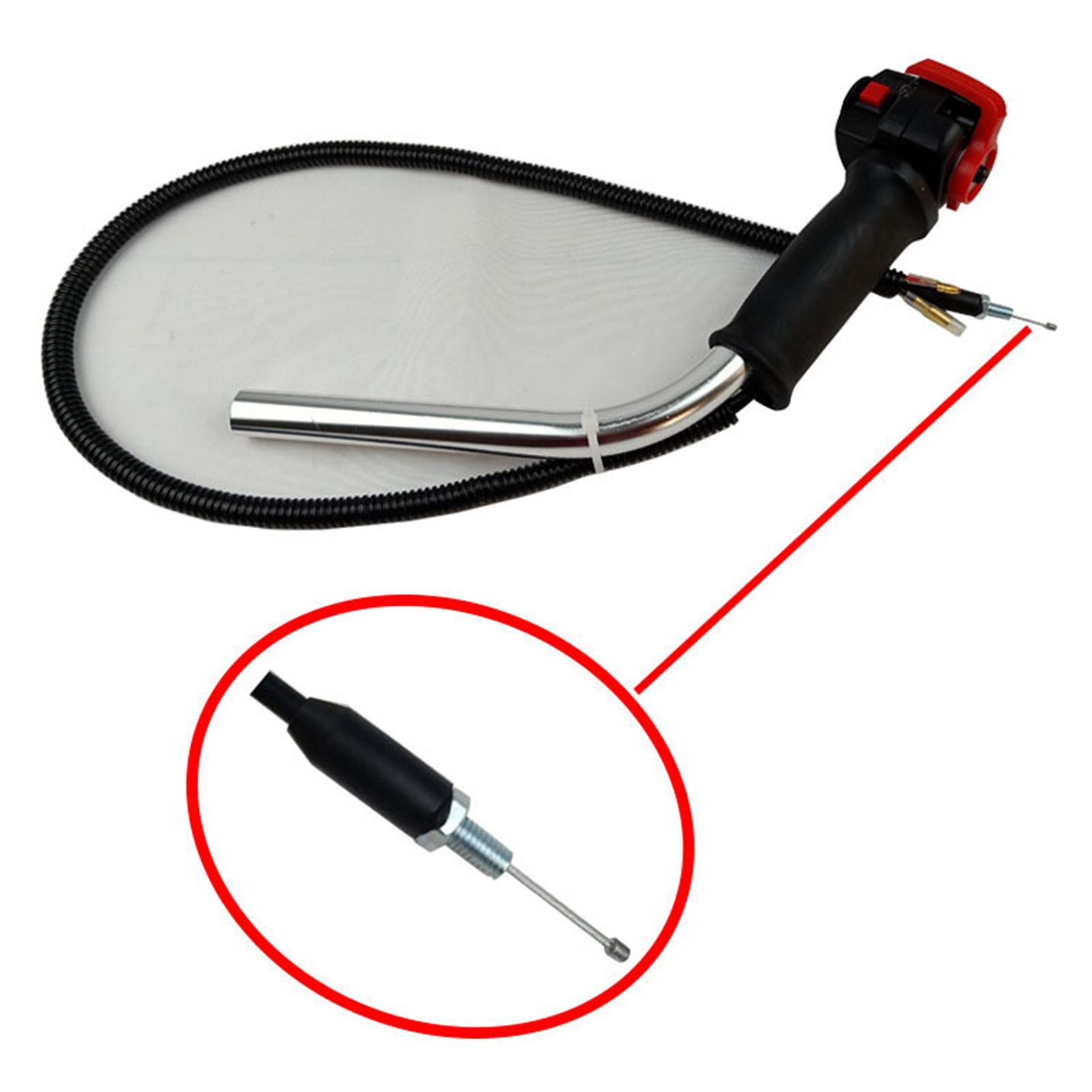 String Trimmer Handle Switch Throttle Cable Attachments Convenient Assemble Durable Aluminium Tube Handheld for Brush Cutter