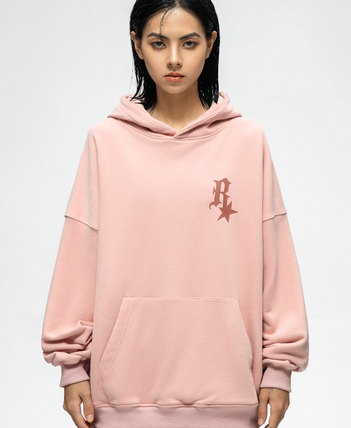 Áo hoodie unisex form rộng chữ R+Sao dài tay OneZ nỉ bông hàn quốc đẹp ,mềm mịn local brand nam nữ có mũ 2 lớp dày