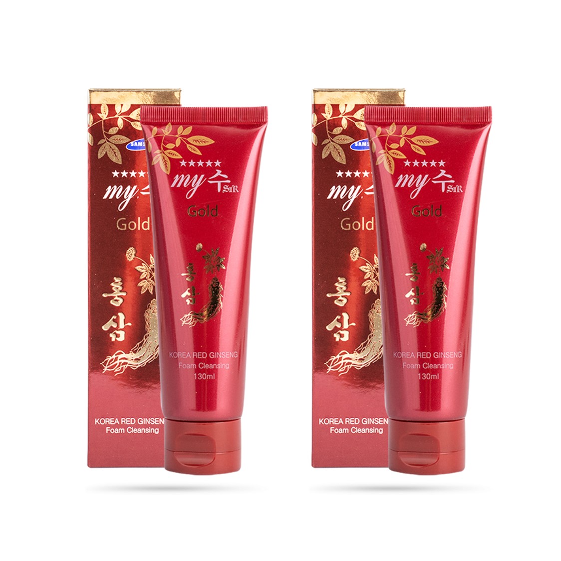 Combo 2 tuýp Sữa Rửa Mặt Hồng Sâm My Gold - Korea Red Ginseng Foam Cleansing