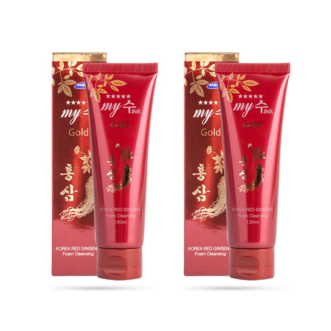 Combo 2 tuýp Sữa Rửa Mặt Hồng Sâm My Gold - Korea Red Ginseng Foam Cleansing (130ml x 2)