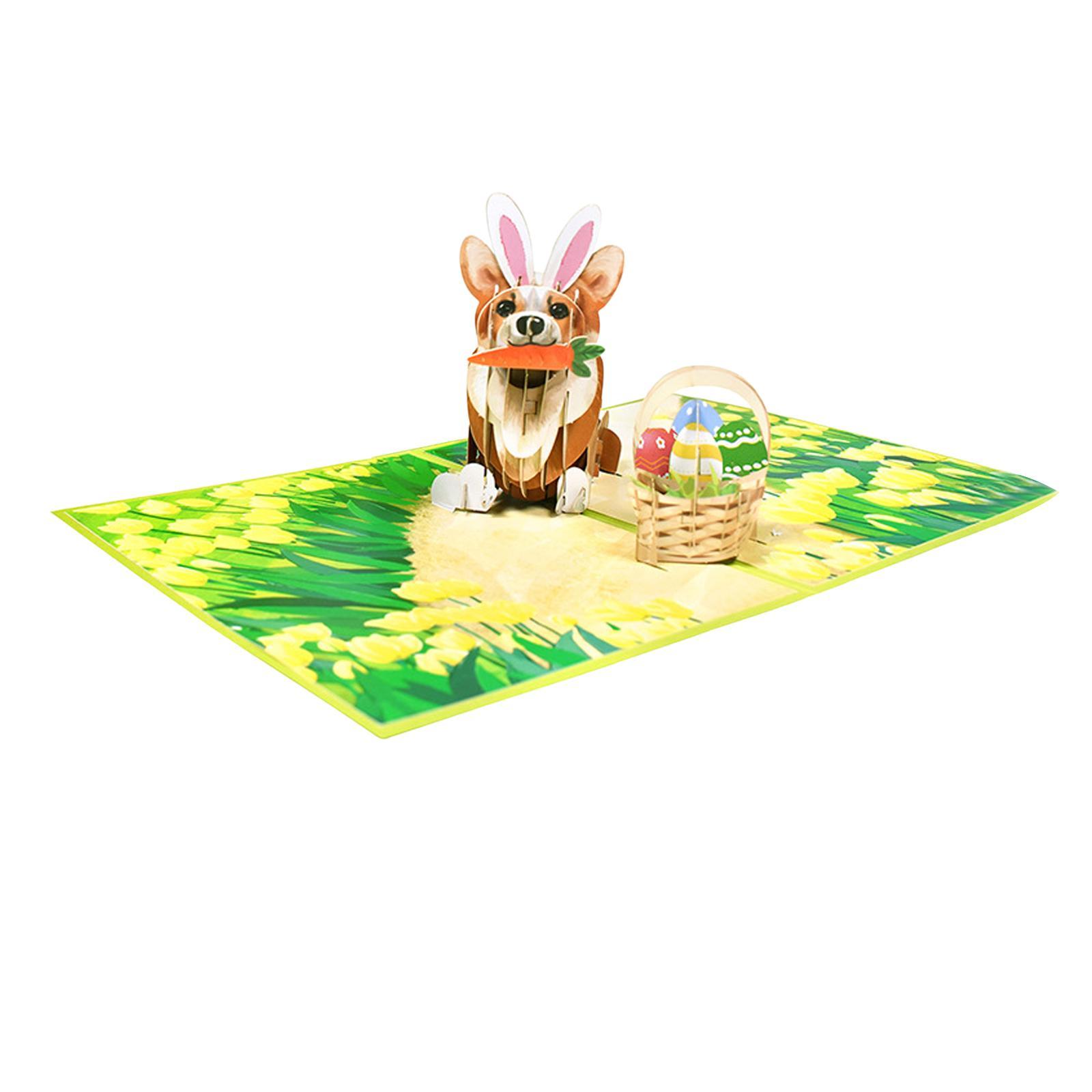 3D Easter up cards Bunny Easter up Funny Gift Card for Kids Girl Wife