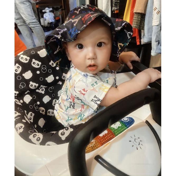 Set áo polo + quần thô sọc cho bé trai 8-18kg