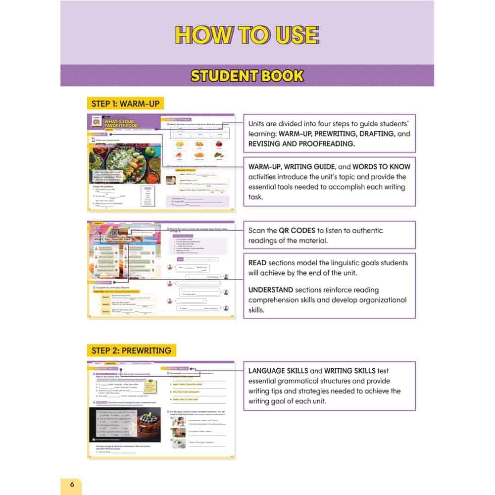 Writing Framework Sentence Writing 3 - Student Book with Workbook Elementary A1+