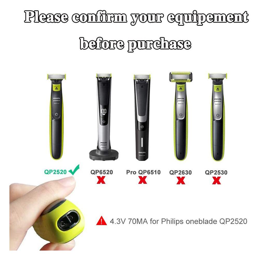 Hoa Kỳ Phích Cắm Châu Âu A00390 Sạc Dây Nguồn Adapter Cho Philips Norelco OneBlade QP2520 QP2521 QP2523 QP2510 QP2511 Máy Cạo Râu Loại Phích Cắm: Hoa Kỳ