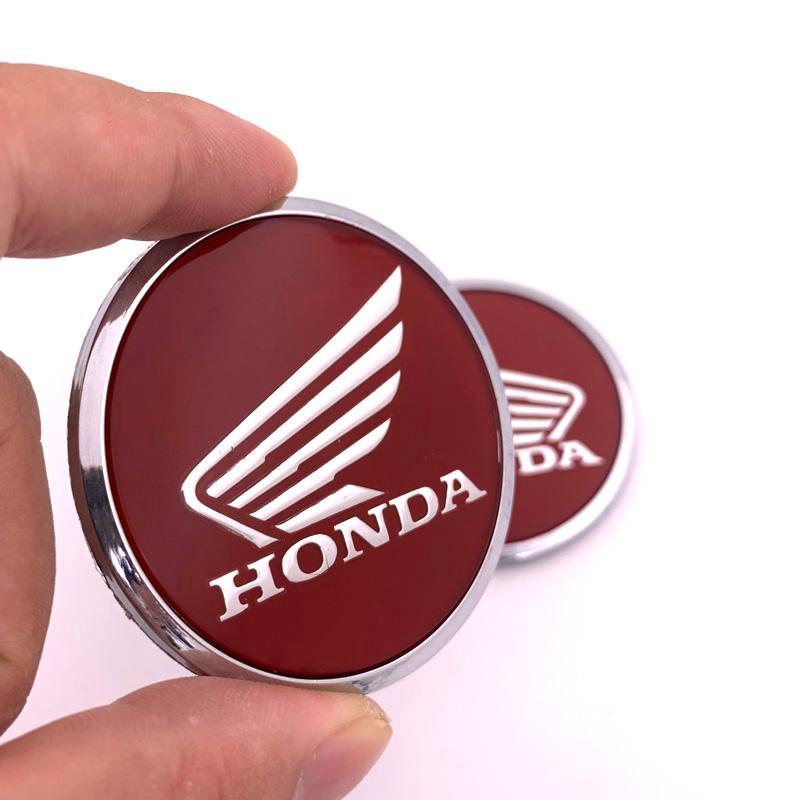 Bộ 2 miếng dán logo HONDA độc đáo 62mm 3D dùng trang trí