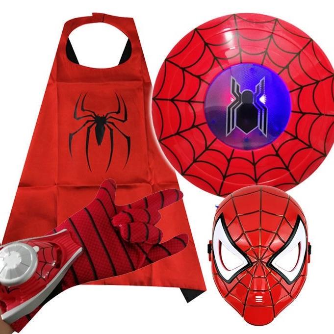 Combo đồ chơi Người nhện Spiderman Áo choàng, mặt nạ, găng tay
