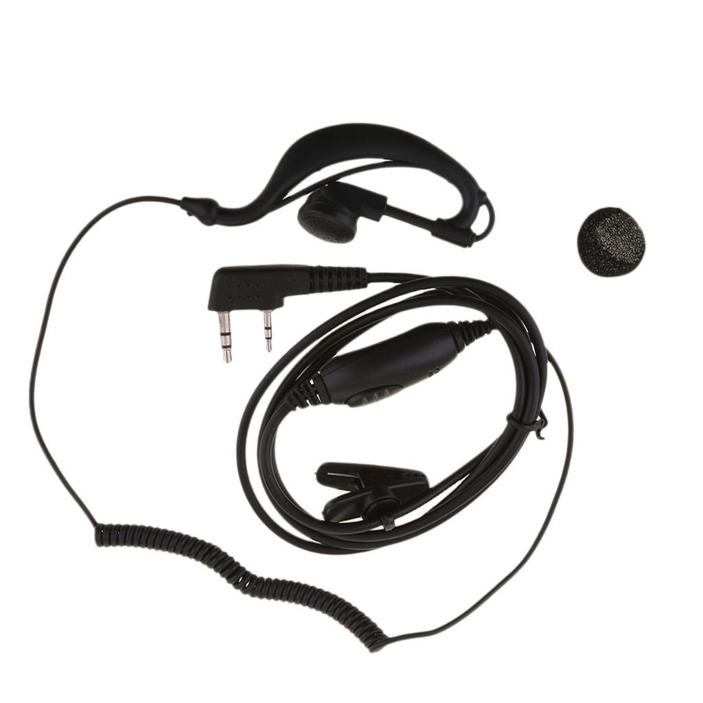 2Pin Headset Walkie Talkies Earpiece for Kenwood HYT Baofeng Two Way Radio