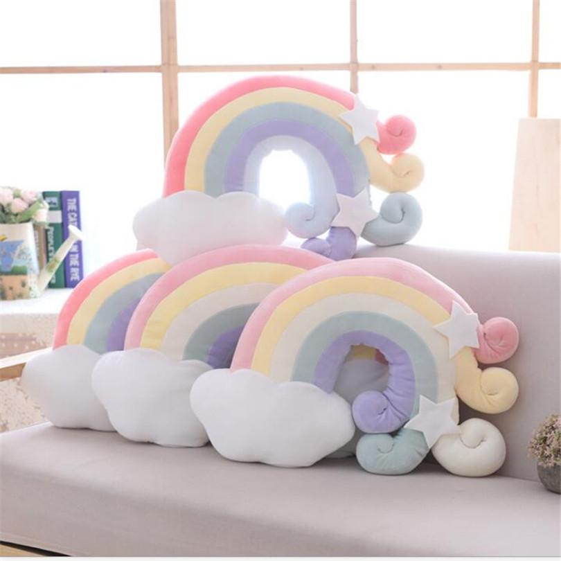 Bé Trang Trí Phòng Trẻ Em Gối Cho Bé Đồ Chơi Búp Bê Rainbow Đám Mây Thái Ghế Sofa Đệm Gối Sang Trọng Đồ Chơi Trẻ Em Trang Trí Phòng