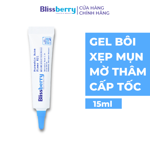 Gel giảm mụn ẩn và thâm Blissberry Ance Fixer K21 15ml