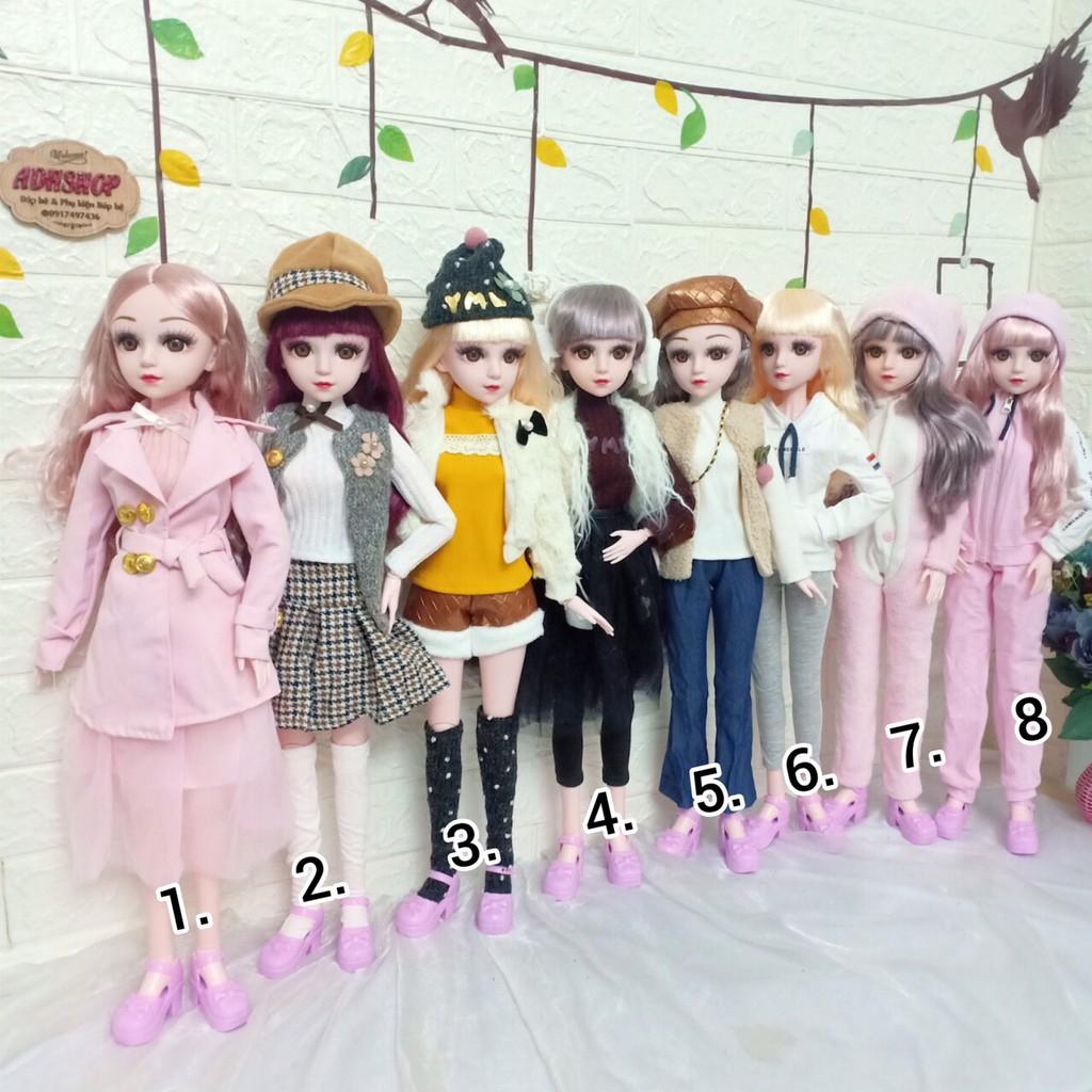 Sét Quần Áo Váy Búp Bê BJD 1/3 60CM Mẫu Thu Đông