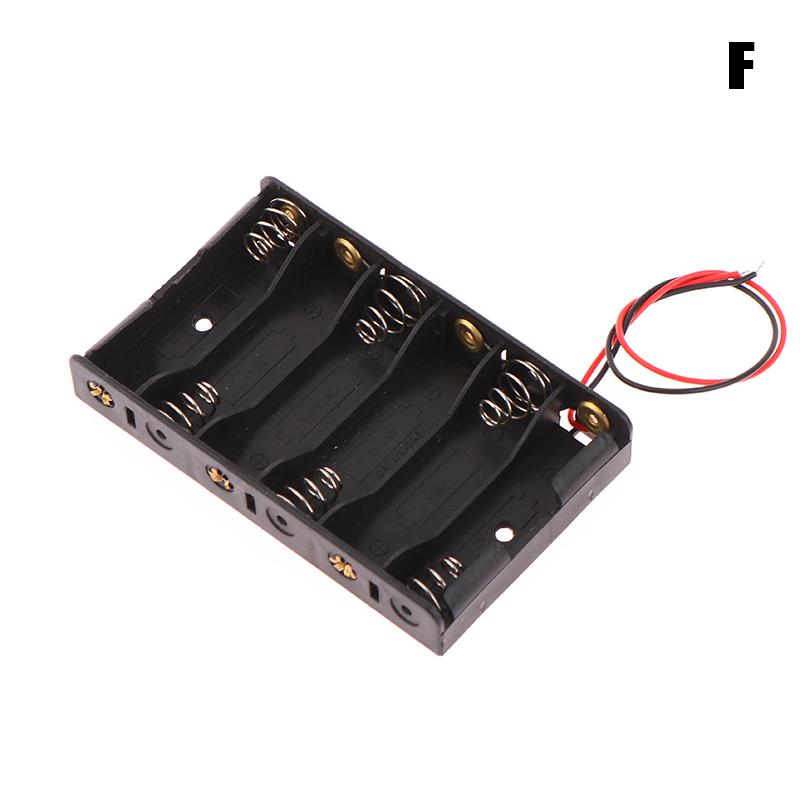 2022 1 2 3 4 5 6 Khe cắm Hộp đựng pin AA Hộp đựng pin AA LR6 HR6 Hộp đựng có dây dẫn Hộp đựng bảo vệ Bateria Màu sắc: như hình ảnh