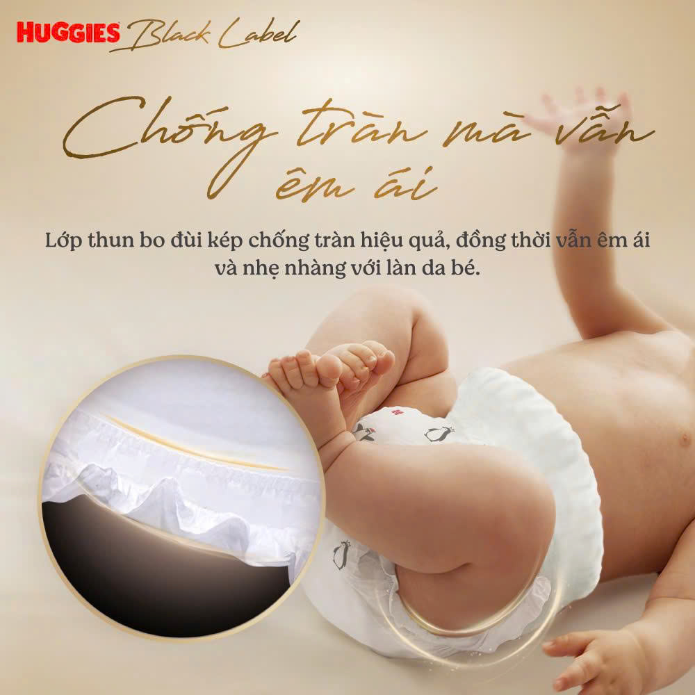 Tã/ Bỉm QUẦN Huggies Black Label siêu cao cấp cho bé size XL28 miếng