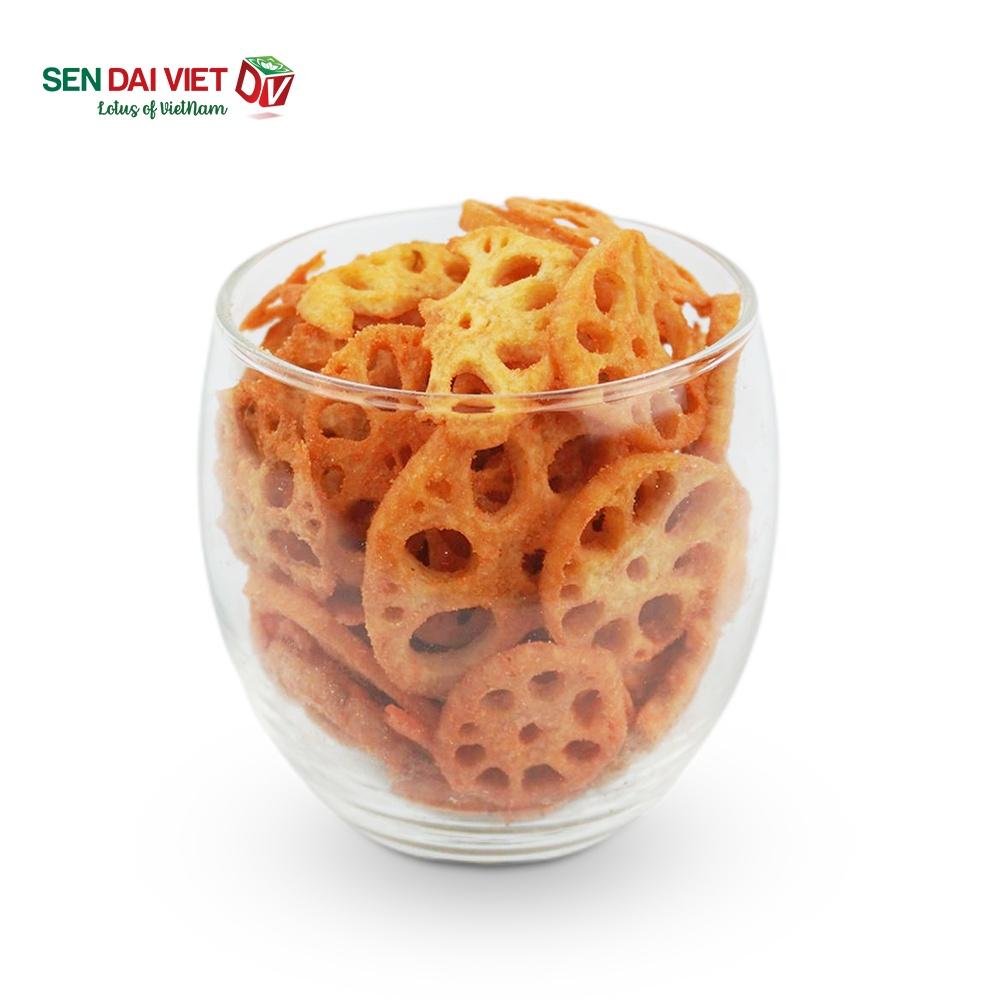 Quà Tặng Dinh Dưỡng Từ Sen- Sen Sấy Vị Phô Mai Cay- Vị Cay Nồng Nàn, Phô Mai Béo Ngậy - Sen Đại Việt- Hộp 140g