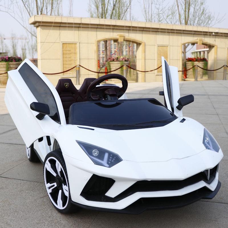 HOTXe ô tô điện trẻ em Lamborghini bốn bánh bốn bánh điều khiển từ xa ô tô trẻ em có thể ngồi trên người xe đu đồ chơi c