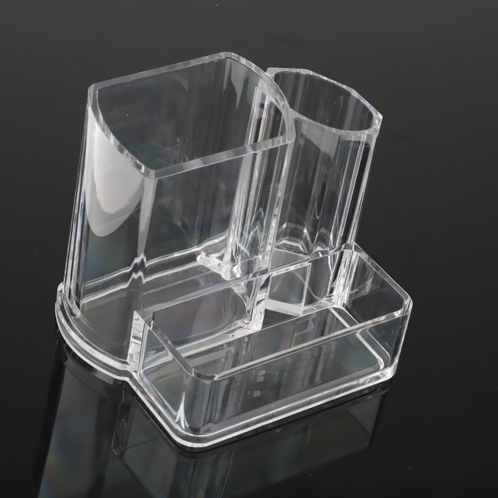 Transparent Acrylic Makeup Brush Lipstick Holder Box Jewelry Organizer Case