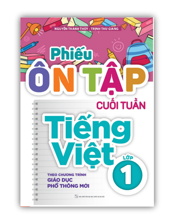 Sách - Phiếu Ôn Tập Cuối Tuần Tiếng Việt Lớp 1