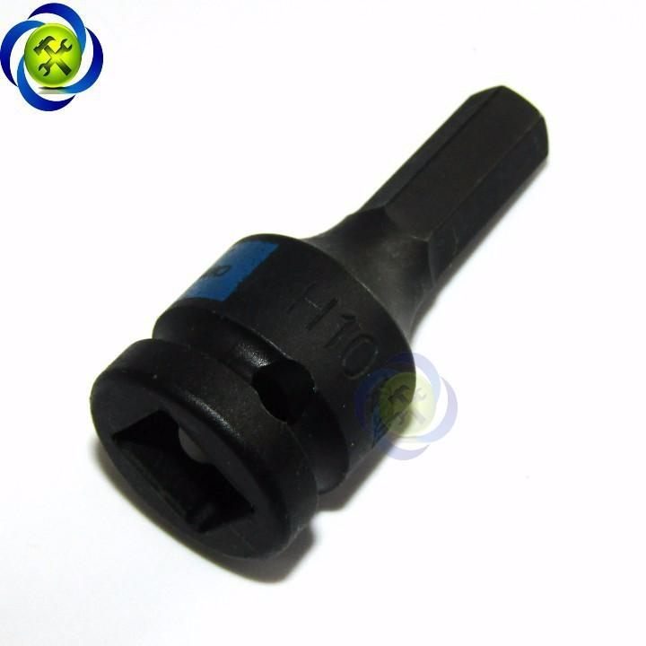 Đầu tuýp đen lục giác 10mm Kingtony 405510 loại 1/2