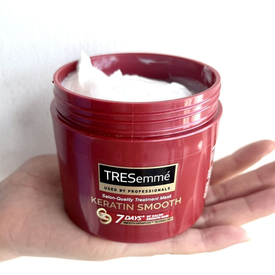 Kem Ủ Tóc TRESEMME Keratin Smooth Cho tóc khô xơ rối Tinh Dầu Argan & Keratin Dưỡng Tóc Vào Nếp Suôn Mượt 180ml