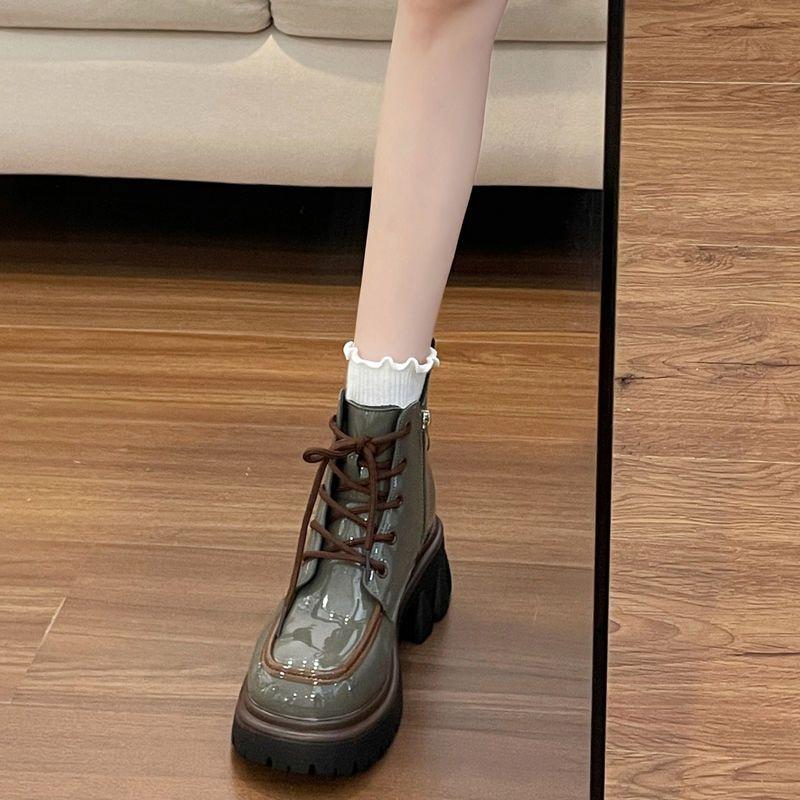 Giày Bốt Martin Mỏng Phong Cách Anh Quốc Thời Trang Mùa Thu 2022 Mới