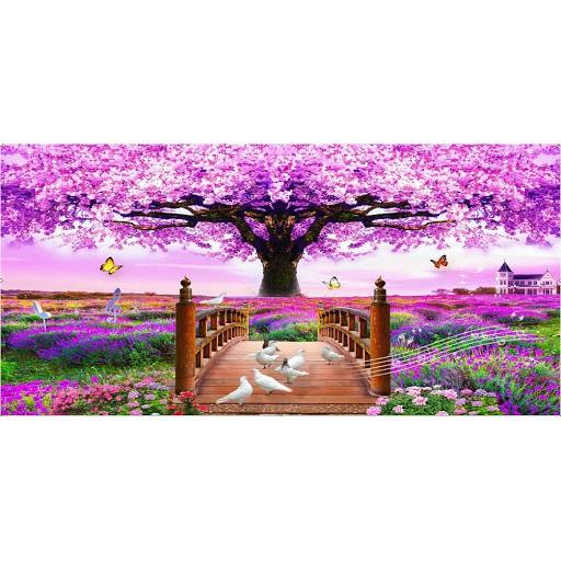 Tranh đá cây hạnh phúc LG1017 - kích thước: 100 * 65cm.
