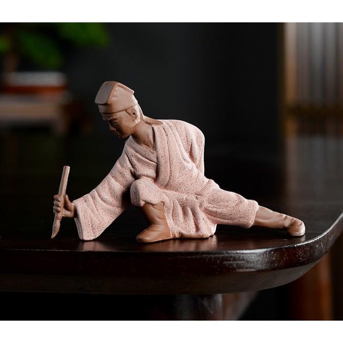 Tượng gốm Khổng minh đánh đàn- Lý bạch ngâm thơ- Đường bá hổ vẽ tranh- ông lão đánh cờ- Tượng Cầm kỳ thi họa