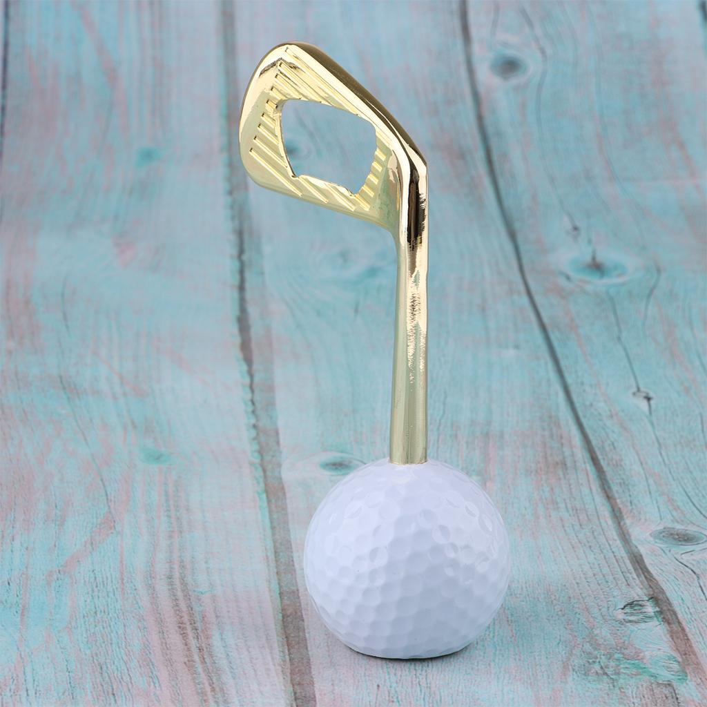 Creative Golf Ball Bottle Opener Zinc Alloy Puller Openers Golden